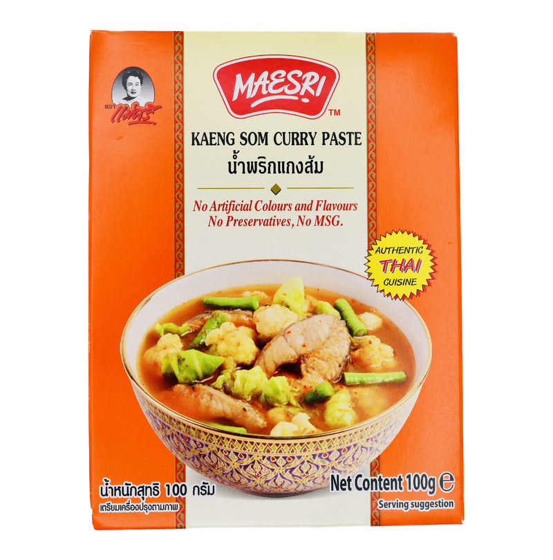 Maesri Kaeng Som Curry Paste 100g - Tuk Tuk Mart