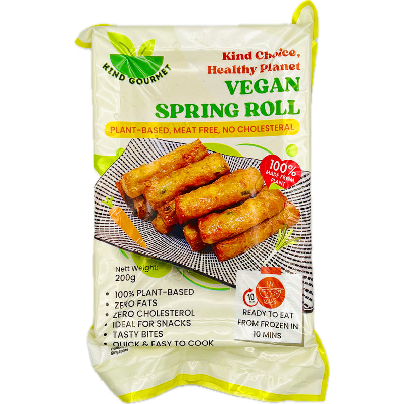 Kind Gourmet Vegan Spring Roll 200g (Frozen) - Tuk Tuk Mart