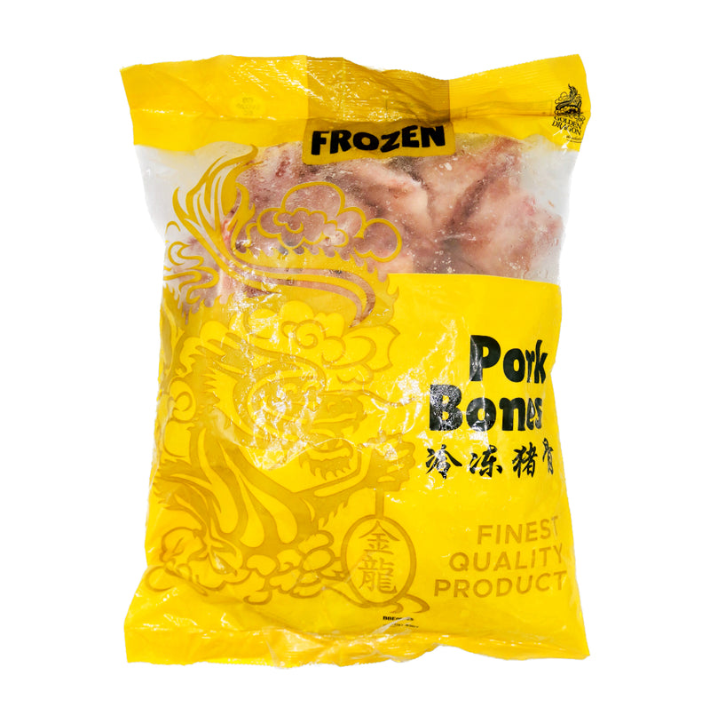 Golden Dragon Pork Bones 冷凍豬骨 1kg (Frozen) - Tuk Tuk Mart