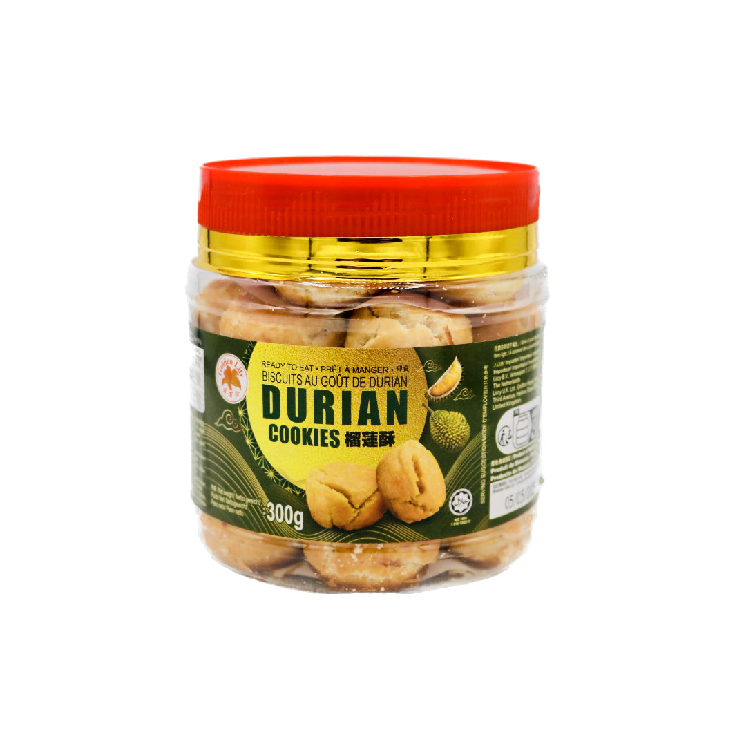 Golden Lily Durian Cookies 300g - Tuk Tuk Mart