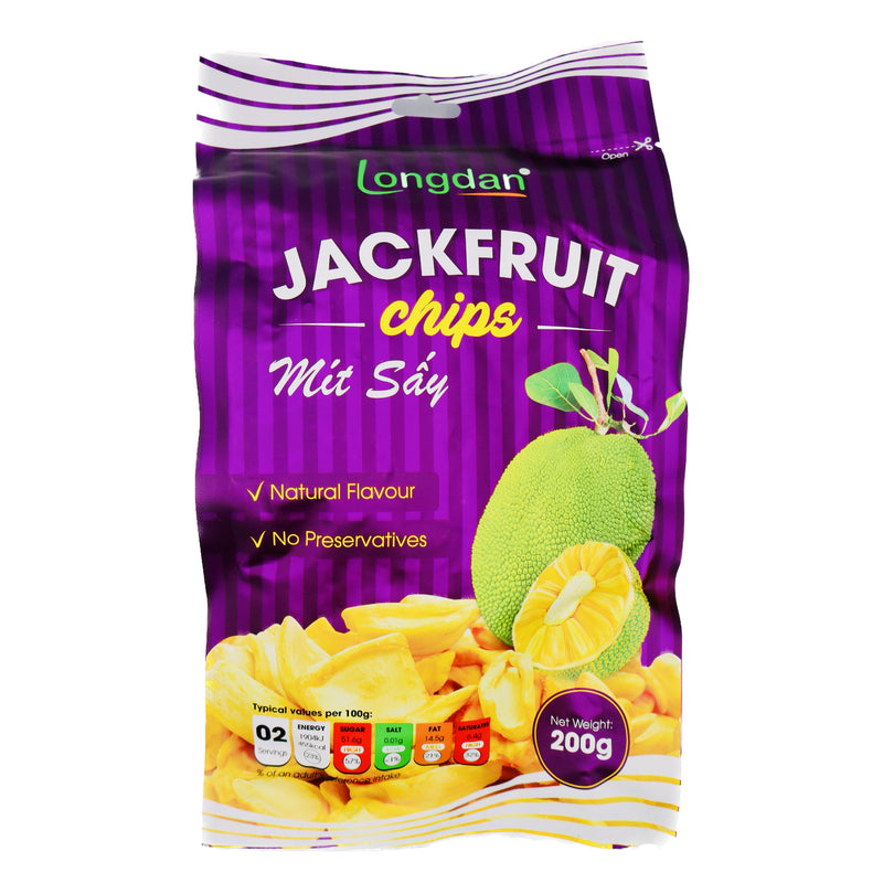 Longdan Jackfruit Chips 波羅蜜乾 200g | Tuk Tuk Mart
