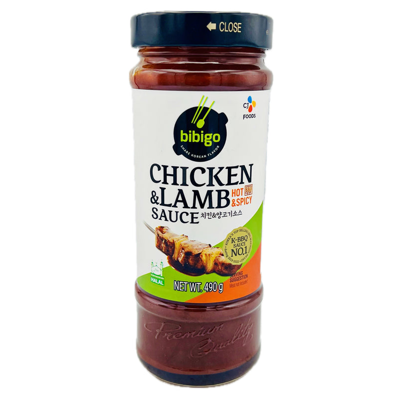 CJ Bibigo Chicken & Lamb Sauce (Hot & Spicy) 490g - Tuk Tuk Mart
