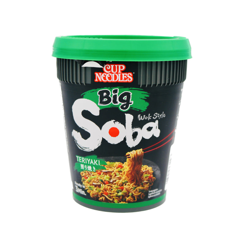 Nissin Big Soba Wok Style Cup Noodles Classic with Classic Teriyaki Sauce 113g - Tuk Tuk Mart