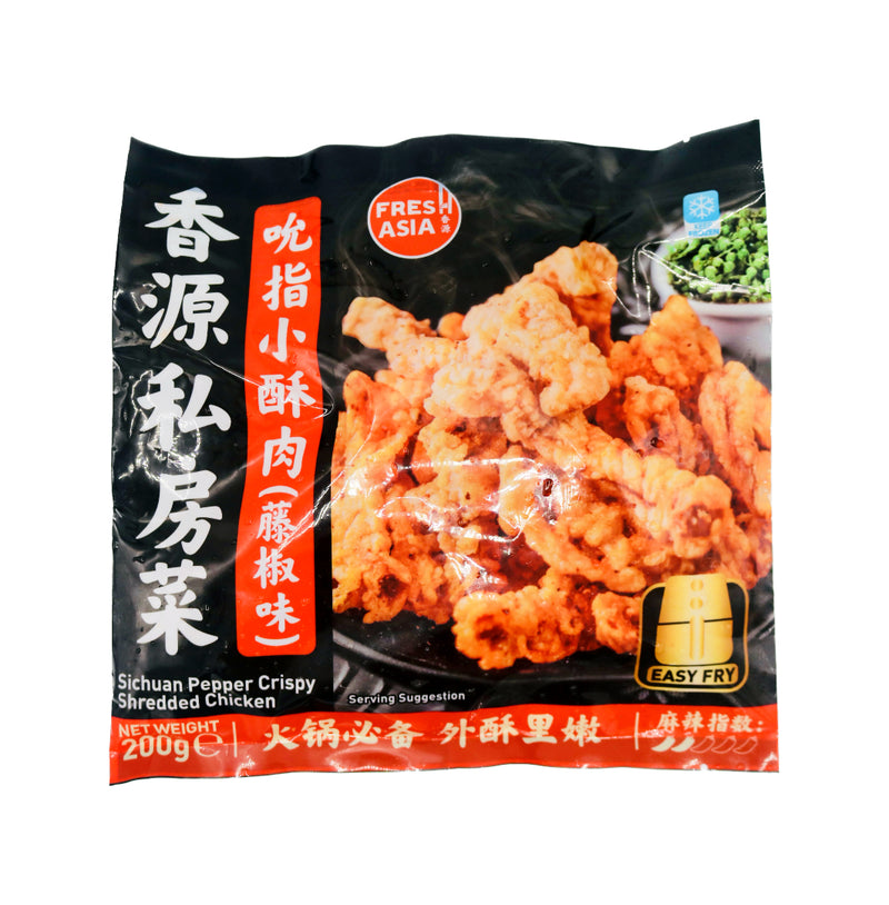 Fresh Asia Sichuan Pepper Crispy Shredded Chicken 香源吮指小酥肉(藤椒味) 340g (Frozen) - Tuk Tuk Mart