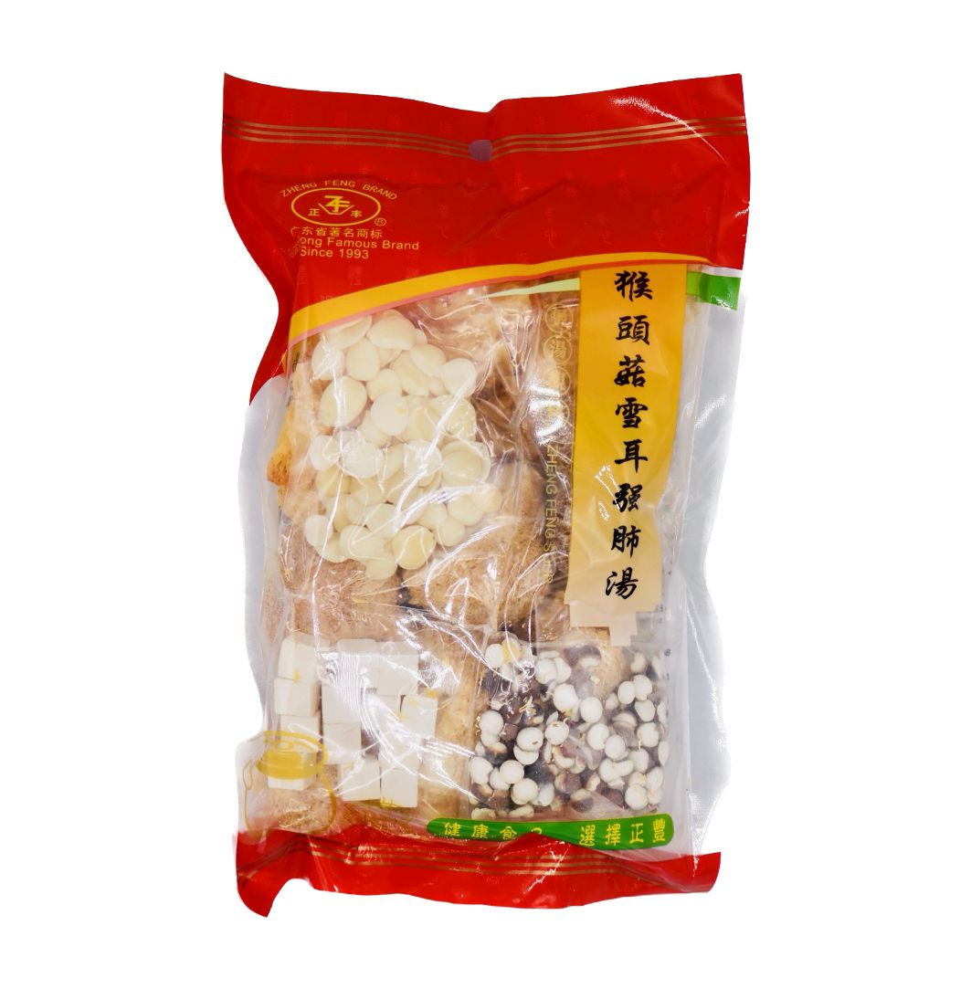 Zheng Feng Brand Lion's Mane Mushroom White Fungus Soup 猴頭菇雪耳强肺湯 100g - Tuk Tuk Mart