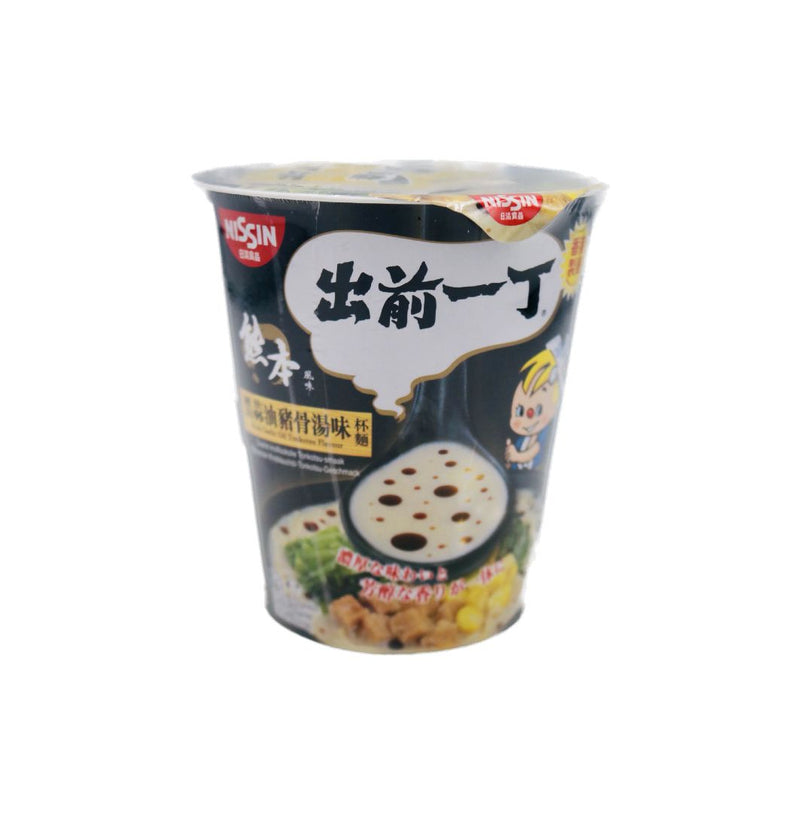 Nissin Damae Ramen Black Garlic Oil Tonkotsu Flavour Instant Noodles 72g - Tuk Tuk Mart