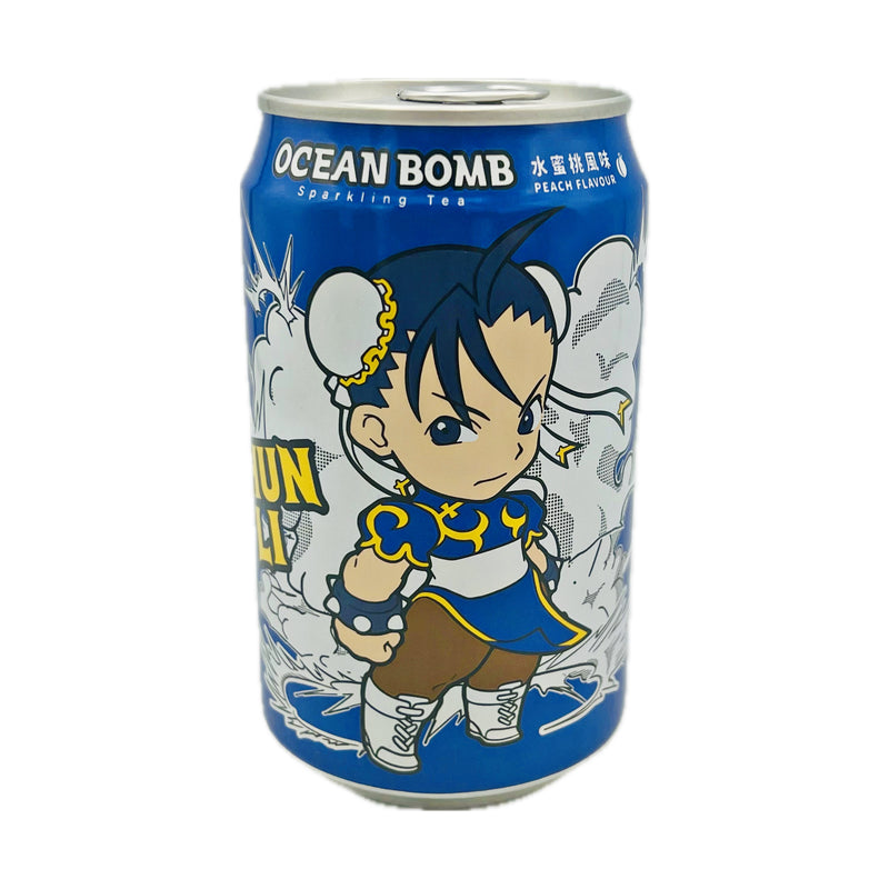 Ocean Bomb Sparking Tea-Peach Flavour 330ml - Tuk Tuk Mart