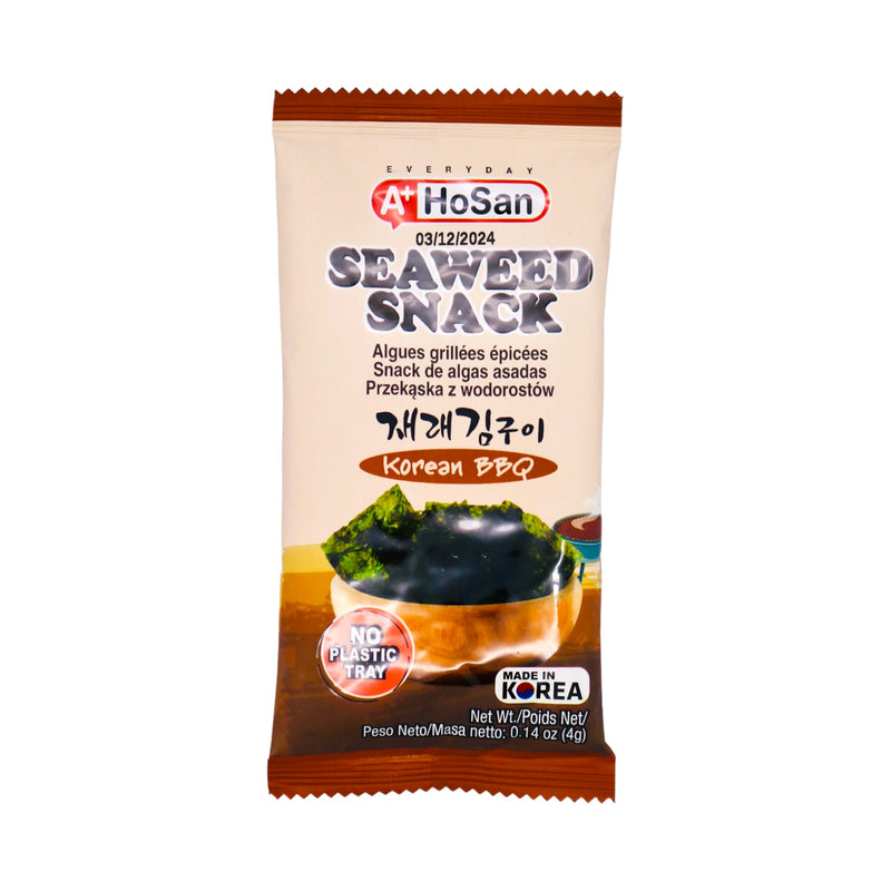 Hosan Seaweed Snack Korean BBQ Flavour 4g - Tuk Tuk Mart