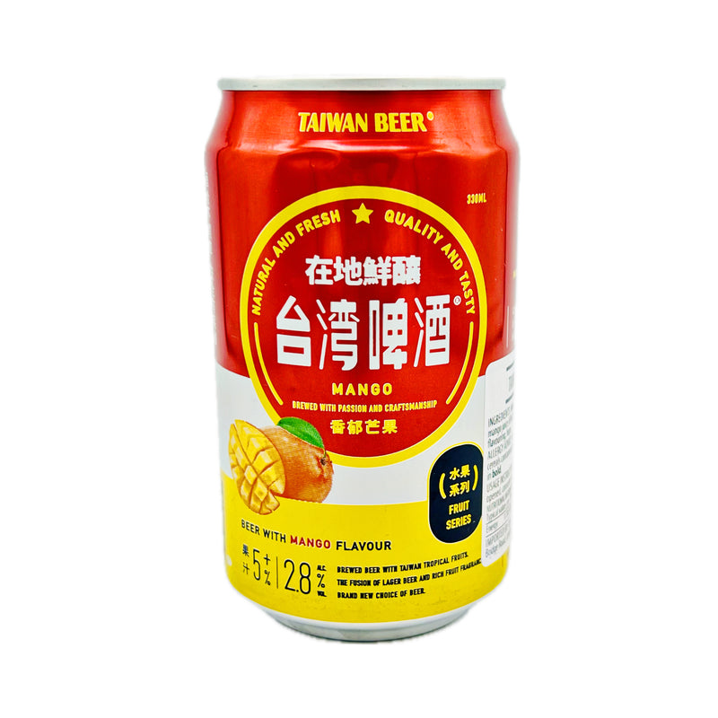 Taiwan Beer with Mango Flavour (Alc. 2.8% Vol.) 330ml - Tuk Tuk Mart