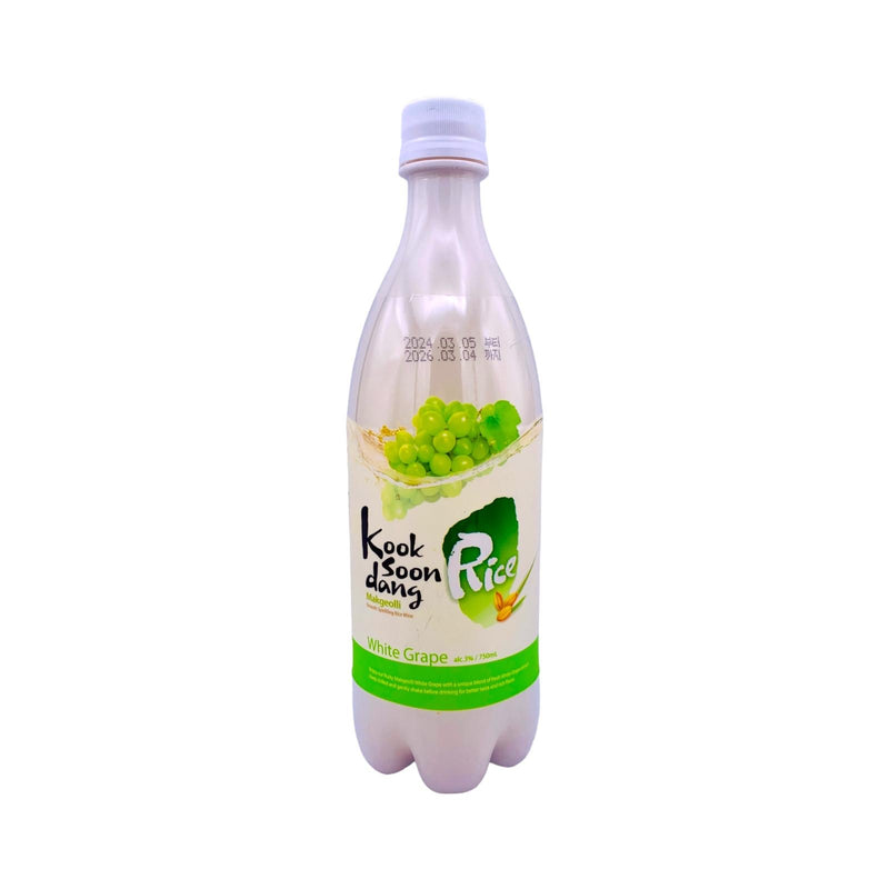 Kooksoondang Rice Makgeolli - White Grape Flavour (Alc. 3% Vol.) 750ml - Tuk Tuk Mart