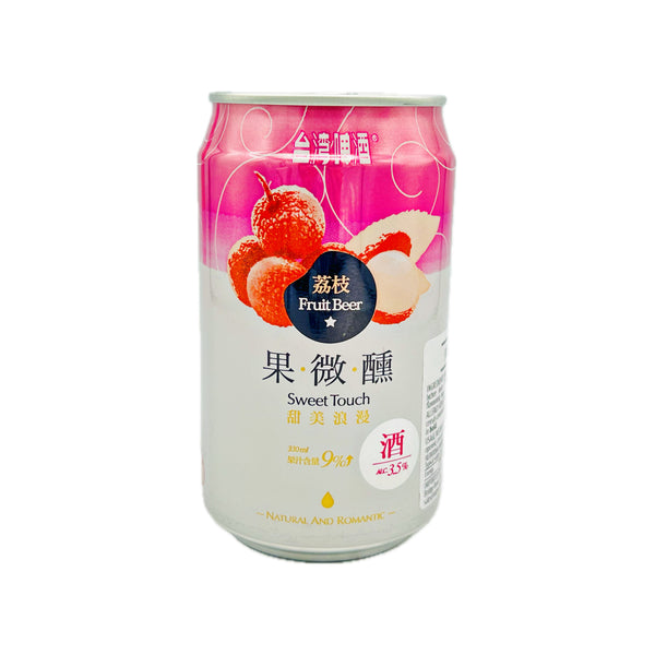 Taiwan Beer Sweet Touch Fruit Beer with Lychee Flavour (Alc. 3.5% Vol.) 330ml - Tuk Tuk Mart