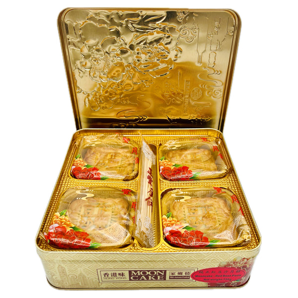 ZF Mooncake Red Bean Paste 正豐純正紅豆沙月餅 (180g*4Pcs) 720g - Tuk Tuk Mart
