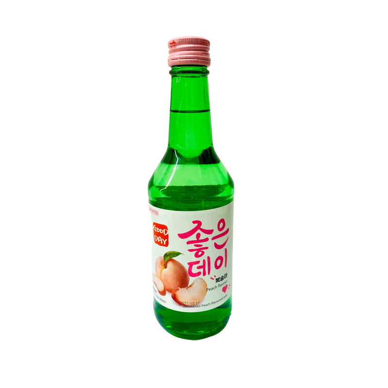 Good Day Peach Flavoured Soju (Alc. 13.5% Vol.) 360ml - Tuk Tuk Mart