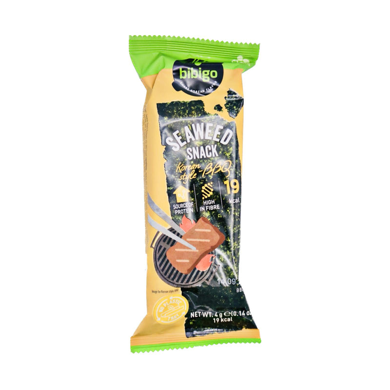 CJ Bibigo Seaweed Snack Korean Style - BBQ Flavour 4g - Tuk Tuk Mart