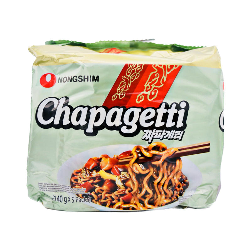 Nongshim Chapagetti Instant Noodles with Black Soybean Flavour (140g*5pcs) 700g - Tuk Tuk Mart
