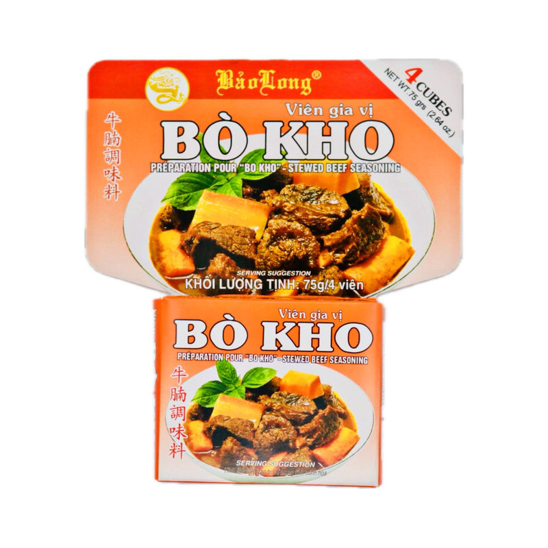 Baolong Bo Kho Stewed Beef Seasoning (4 cubes) 75g - Tuk Tuk Mart