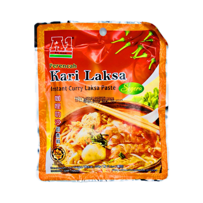 A1 Perencah Kari Laksa Instant Curry Laksa Paste 咖哩叻沙即煮料 200g - Tuk Tuk Mart