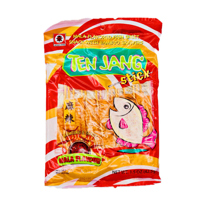Ladybird Ten Jang Stick (Mala Flavour) 42.5g - Tuk Tuk Mart