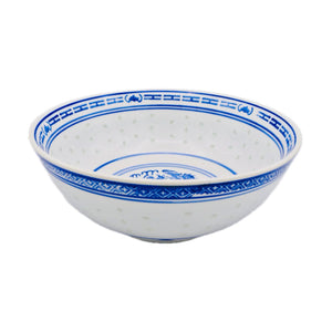 Blue Rice Pattern Soup Bowl (7 Inch) - Tuk Tuk Mart