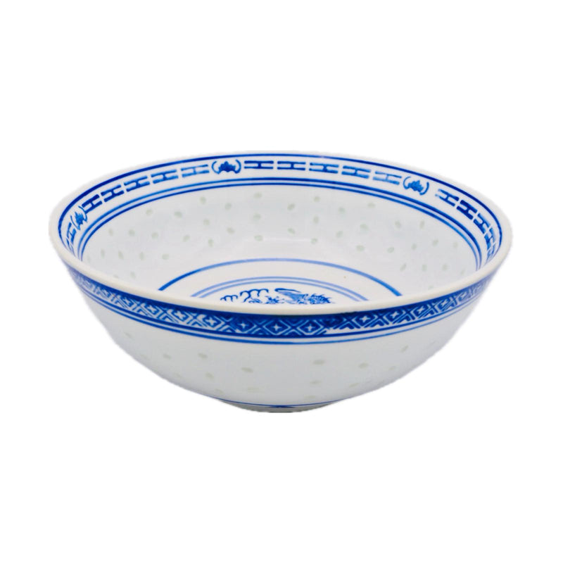 Blue Rice Pattern Soup Bowl (7 Inch) - Tuk Tuk Mart