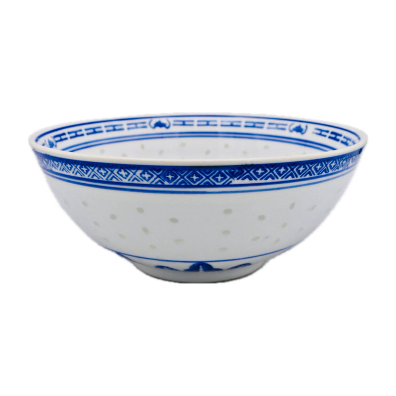 Blue Rice Pattern Soup Bowl (7 Inch) - Tuk Tuk Mart