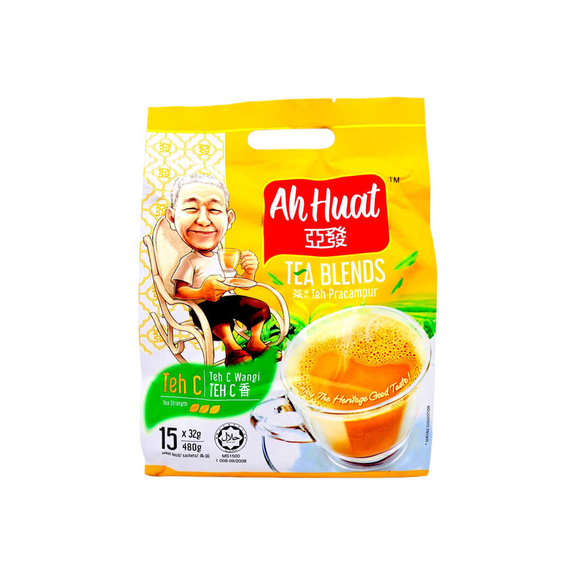 Ah Huat Instant Tea C 3 in 1 Mix (32g*15Pcs) 480g - Tuk Tuk Mart