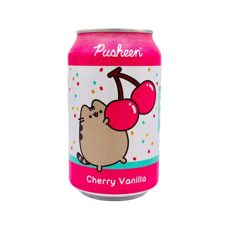 Kawaji Pusheen Cherry Vanilla Flavour Soda 330ml - Tuk Tuk Mart