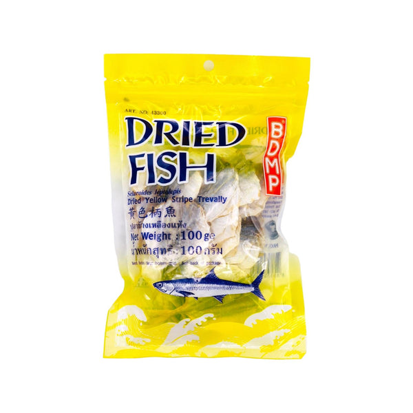 BDMP Dried Yellow Stripe Trevally 黃色柄魚 100g (Frozen) - Tuk Tuk Mart