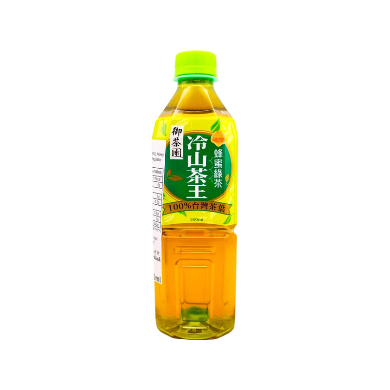 RTG Honey Green Tea 御茶園冷山茶王蜂蜜綠茶 500ml - Tuk Tuk Mart