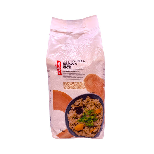 Yutaka Semi-Polished Brown Originario Sushi Rice 5kg - Tuk Tuk Mart