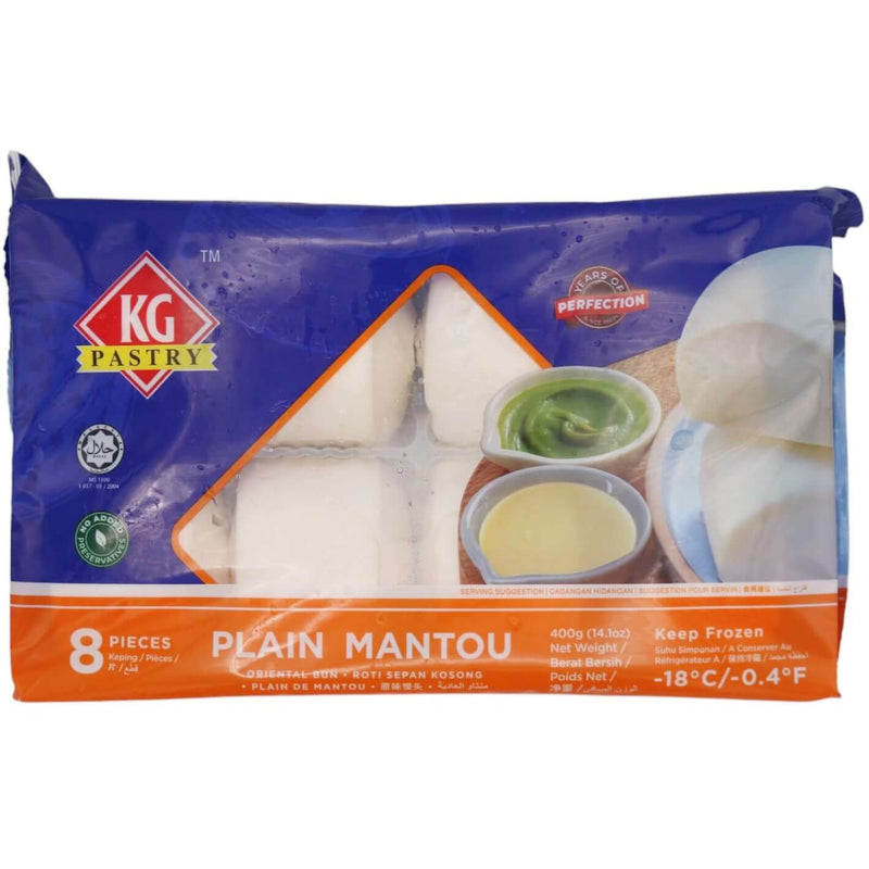 KG Pastry Plain Mantou 400g (Frozen) - Tuk Tuk Mart