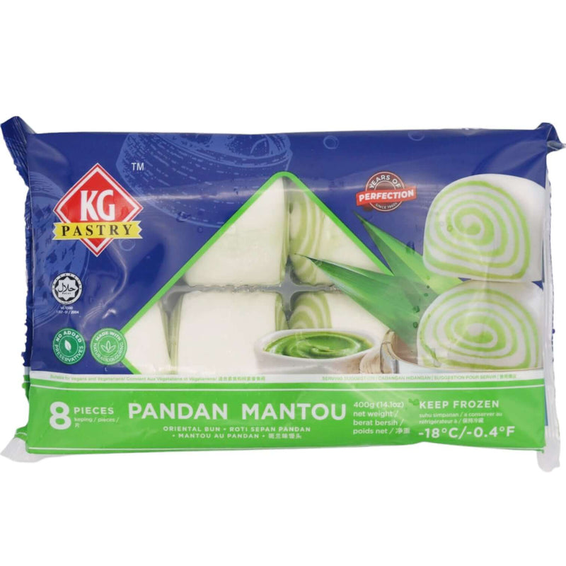 KG Pastry Pandan Mantou 400g (Frozen) - Tuk Tuk Mart