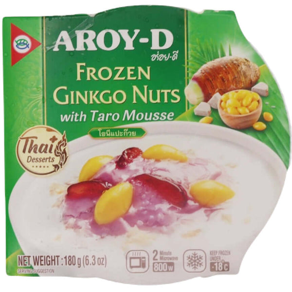 Aroy-D Frozen Ginkgo Nuts with Taro Mousse 180g (Frozen) - Tuk Tuk Mart