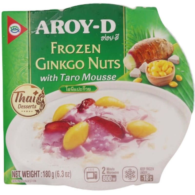 Aroy-D Frozen Ginkgo Nuts with Taro Mousse 180g (Frozen) - Tuk Tuk Mart