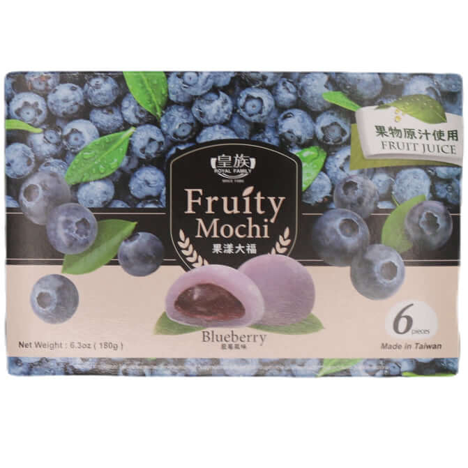 Royal Family Blueberry Fruity Mochi 180g (6 pieces) - Tuk Tuk Mart