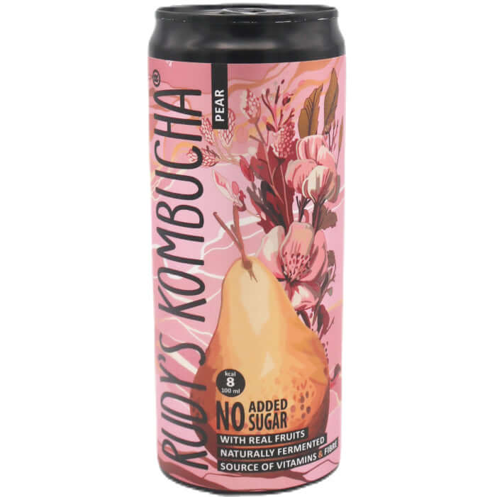 Rudy's Kombucha with Real Fruits Pear Flavour 330ml - Tuk Tuk Mart