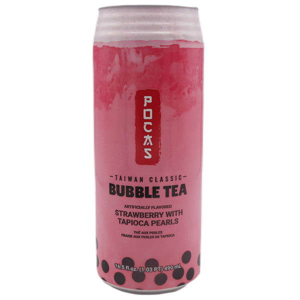 Pocas Bubble Tea Can Strawberry 490ml - Tuk Tuk Mart