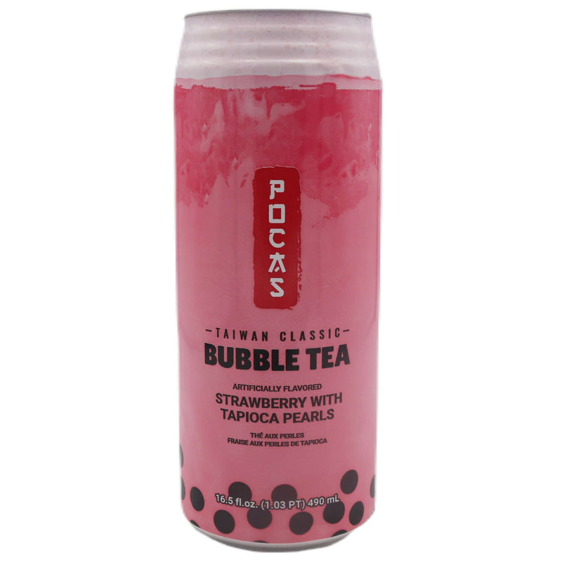 Pocas Bubble Tea Can Strawberry 490ml - Tuk Tuk Mart