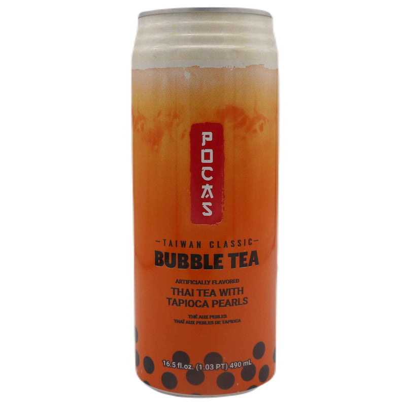 Pocas Bubble Tea Can Thai Tea 490ml - Tuk Tuk Mart
