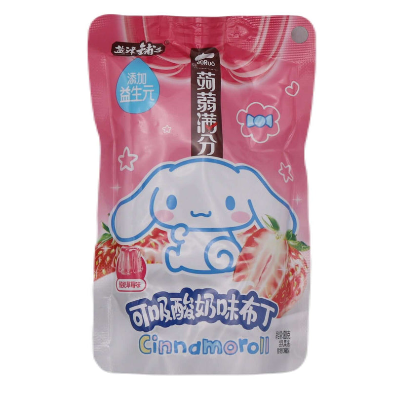 Juruo Jelly Drink Yogurt Pudding Strawberry Flavour 80g - Tuk Tuk Mart