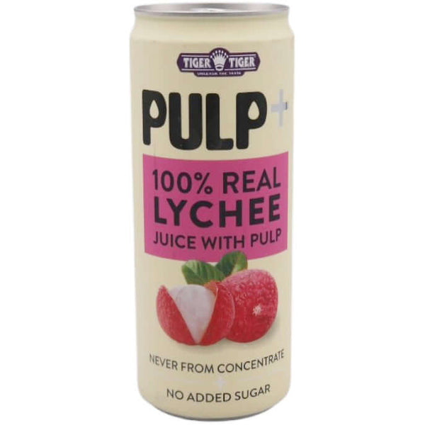 Tiger Tiger Pulp+ 100% Real Lychee Juice with Pulp 320ml - Tuk Tuk Mart