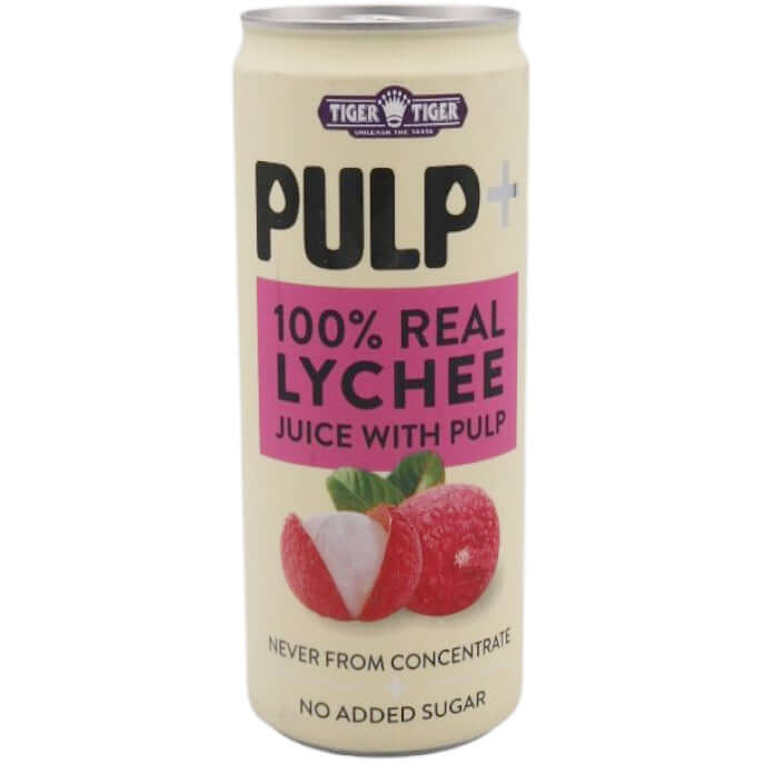 Tiger Tiger Pulp+ 100% Real Lychee Juice with Pulp 320ml - Tuk Tuk Mart