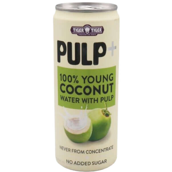Tiger Tiger Pulp+ 100% Young Coconut Water with Pulp 320ml - Tuk Tuk Mart