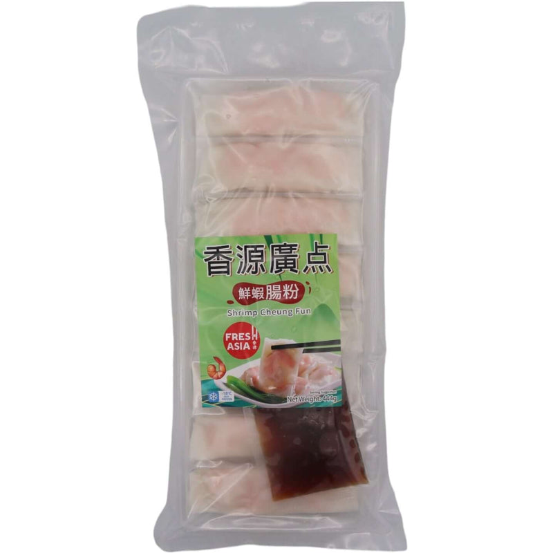 Fresh Asia Foods Shrimp Cheung Fun 香源廣點 鮮蝦腸粉 444g (Frozen) - Tuk Tuk Mart