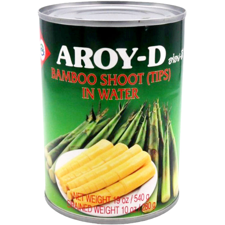 Aroy-D Bamboo Shoot (Tips) In Water 540g - Tuk Tuk Mart