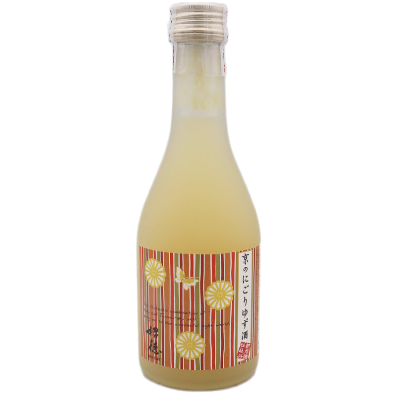 Shoutoku Shuzo Kyo no Nigori Cloudy Yuzu Citrus Yuzushu Liqueur (Alc. 7% Vol.) 300ml - Tuk Tuk Mart