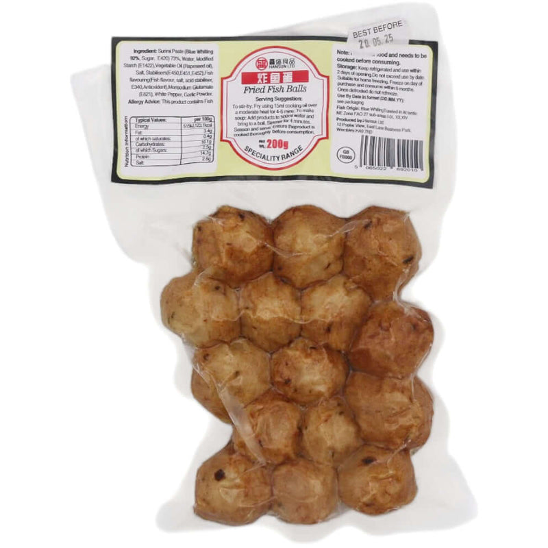 Hansun Fried Fish Ball 200g (Frozen) - Tuk Tuk Mart