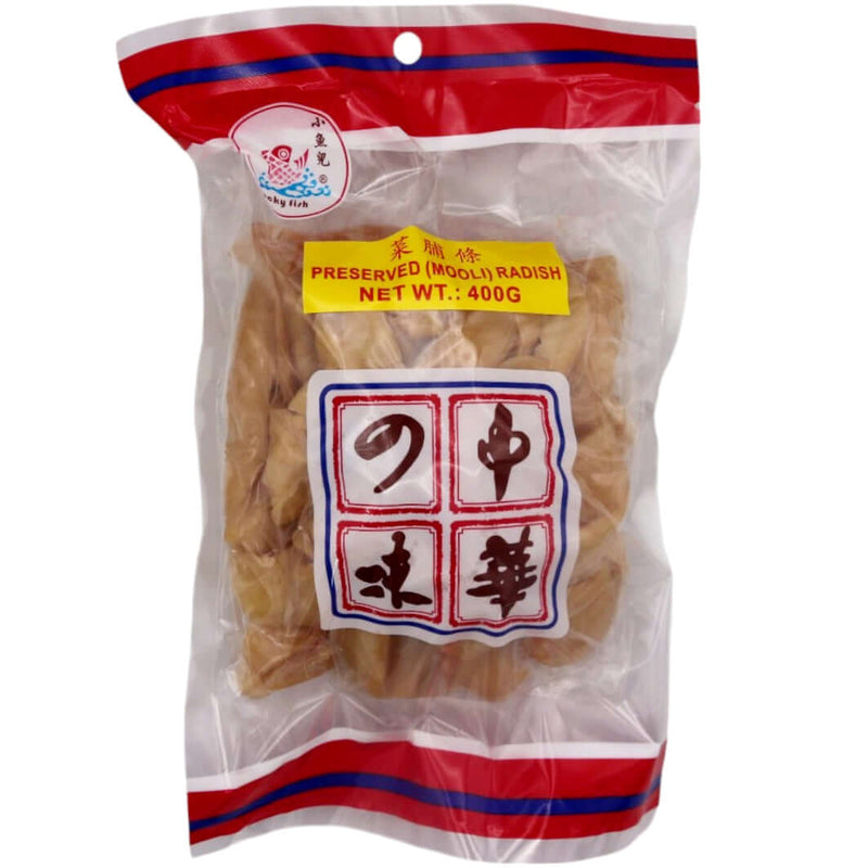 Lucky Fish Preserved Turnip Bundles 菜脯條 200g - Tuk Tuk Mart