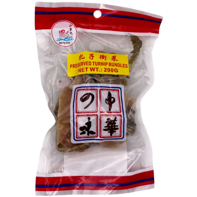 Lucky Fish Preserved (Mooli) Radish 扎子衝菜 400g - Tuk Tuk Mart