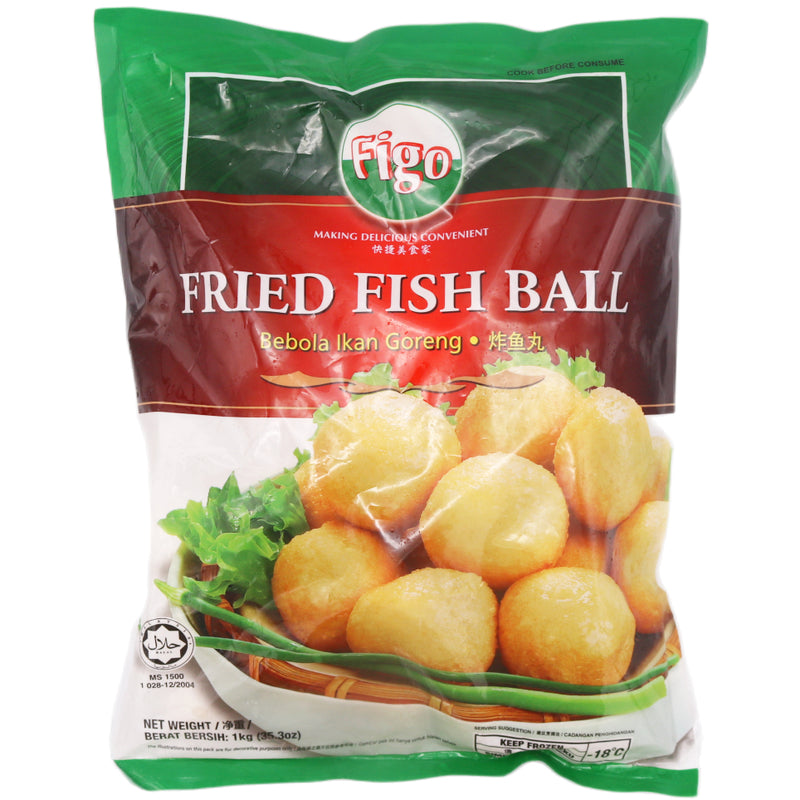 Figo Fried Fish Ball 炸魚丸 1kg (Frozen) - Tuk Tuk Mart